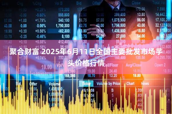 聚合财富 2025年6月11日全国主要批发市场芋头价格行情